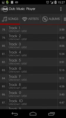 Dub Music Player android App screenshot 3